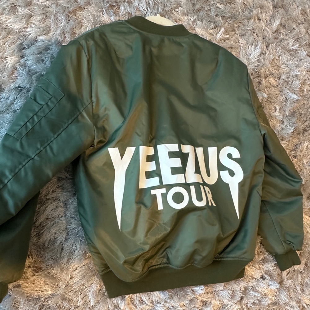 Green Yeezus Tour Bomber Jacket